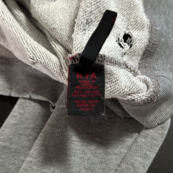 RtA sweatshirt features a crew neckline w/ distressing and a relaxed fit. Size S - Picture 9 of 9